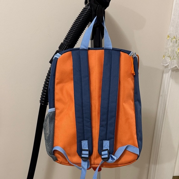 Skip Hop Blue Rocket Backpack with Orange Accents - Picture 3 of 4